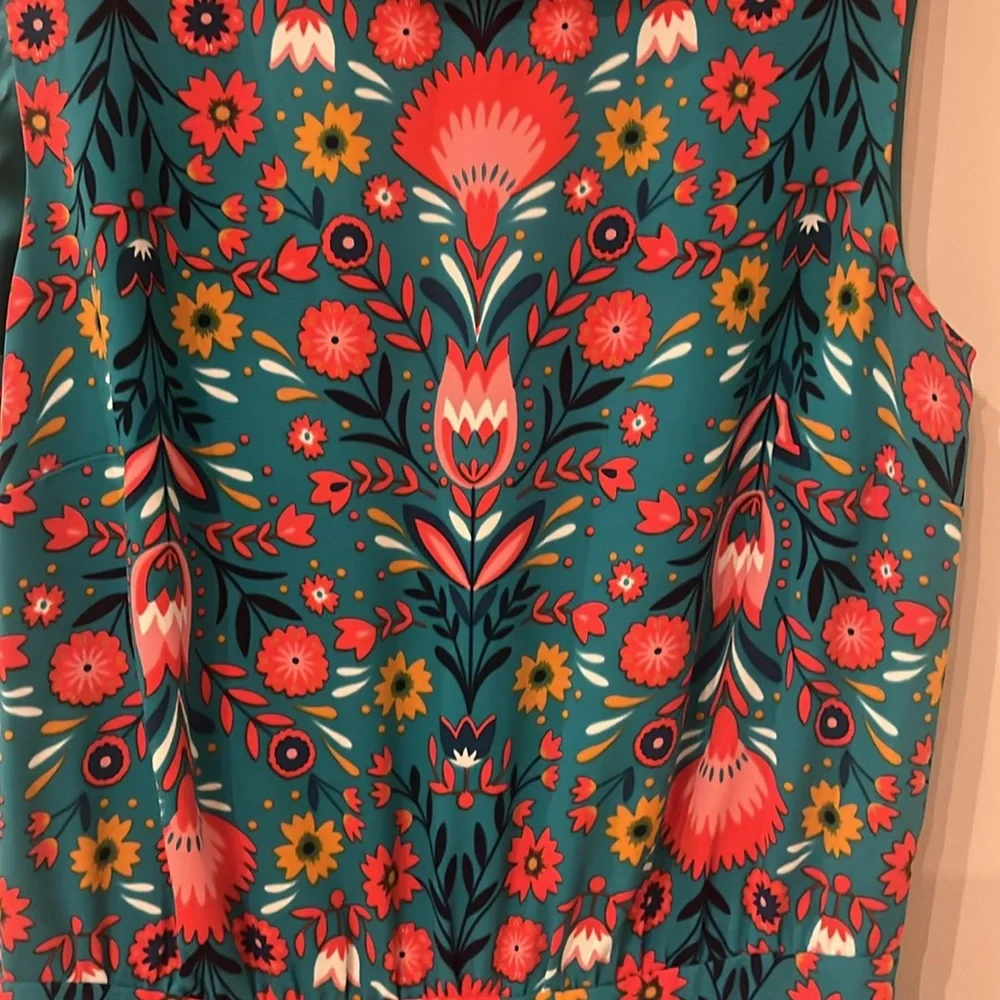 Boden “Carnival Print” Clarissa Jumpsuit, Size 4 - Picture 5 of 8